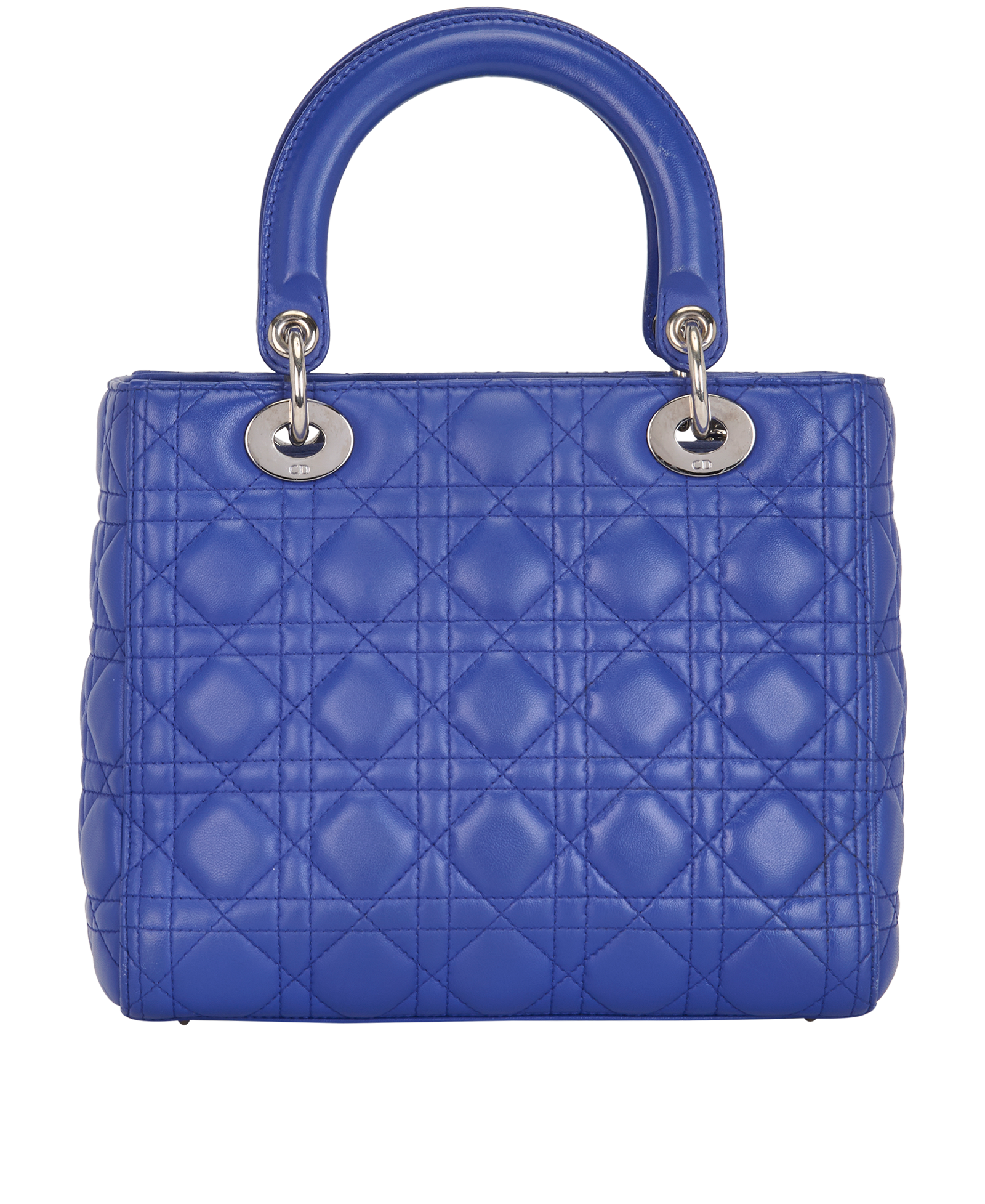 Medium Lady Dior, &pound;1,600, Handbags, Blue, Leather, Back view